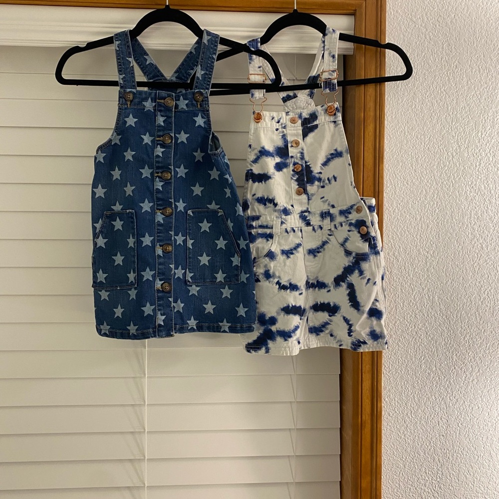 Girl Jean Dress Overalls